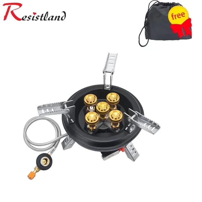 Cuisinière à gaz de Camping, brûleur de randonnée à haute pression 16000W BRS-201, brûleur à gaz Butane avec allumage Pizeo pour voyage