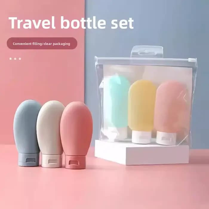 4 pièces/ensemble bouteille rechargeable 60ml récipient de Lotion souple Tube à presser bouteille vi