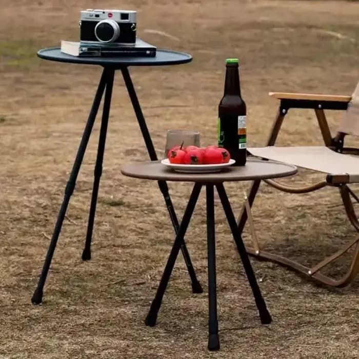 DDPNKL-Petite Table Ronde d'Extérieur, Camping, Loisirs, Pique-Nique Portable Ultra Légère, Table de