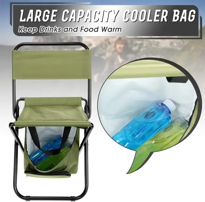 Chaise lunaire pliante portable avec dossier, chaise pliante d'extérieur légère avec sac isotherme,