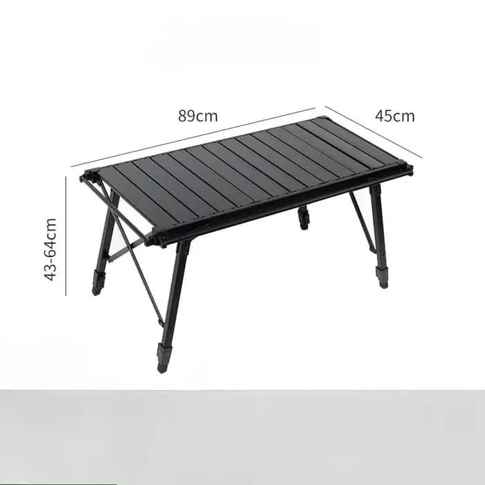 Table pliante réglable en alliage d'aluminium pour camping en plein air