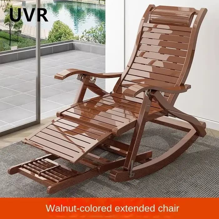 UVR-Chaise à Bascule Pliante pour Adulte, Fauteuil de Salon, Lit, Bureau, Pause Déjeuner, Sieste, Do