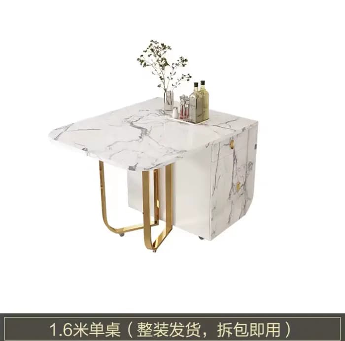 Table à manger pliante pour 8 à 10 personnes, ensemble de Table carrée de 1.6m avec chaise, meubles