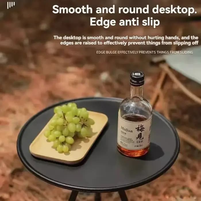 DDPNKL-Petite Table Ronde d'Extérieur, Camping, Loisirs, Pique-Nique Portable Ultra Légère, Table de