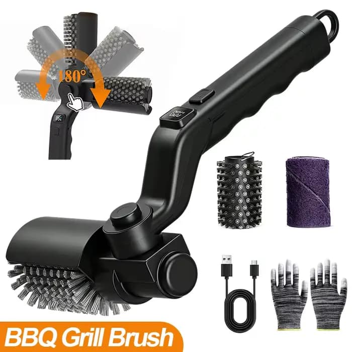 Brosse pour barbecue, réglages à 3 vitesses