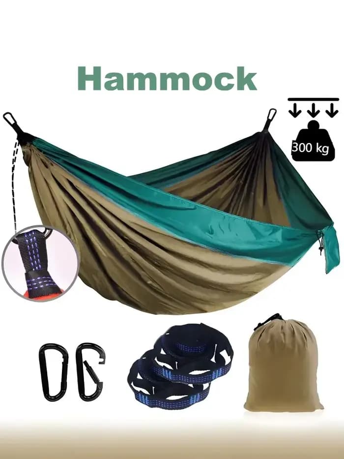 Hamac de Camping en plein air Portable pour une personne, avec couleur en Nylon assortie, lit suspen
