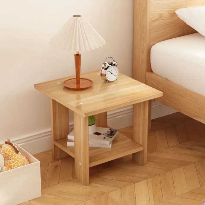 Table d'appoint Double couche en bois, petite Table d'appoint pour canapé, maison, salon, petit appa