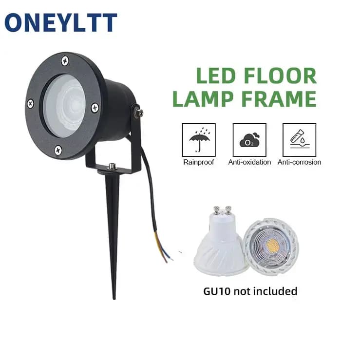 Livraison gratuite GU10 MR16 jardin pelouse lumière paysage lampe pointe étanche chemin ampoule Spot