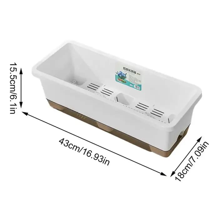 Jardinière auto-arrosante pour la culture de légumes d'intérieur et sur balcon