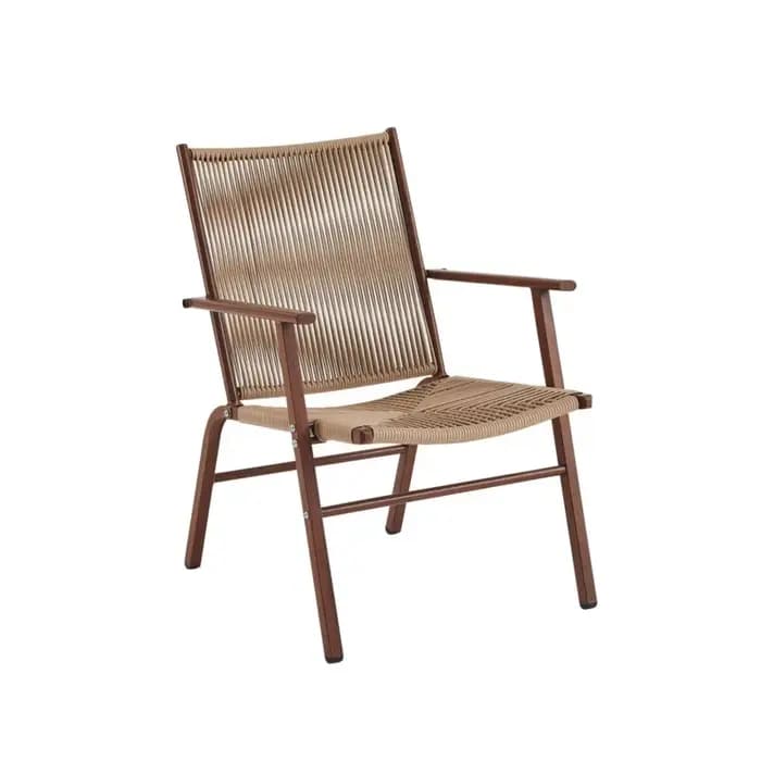 Joylive – Ensemble de 3 chaises de jardin en fer et rotin pour extérieur, balcon, terrasse, chaises de salle à manger, vente en gros