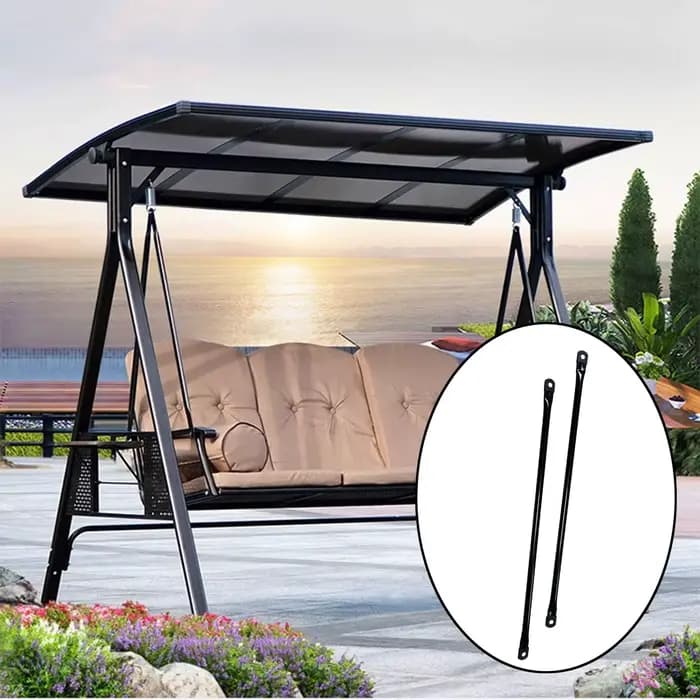Barre de remplacement pour balançoire, tige métallique robuste, accessoires de balançoire d'extérieu