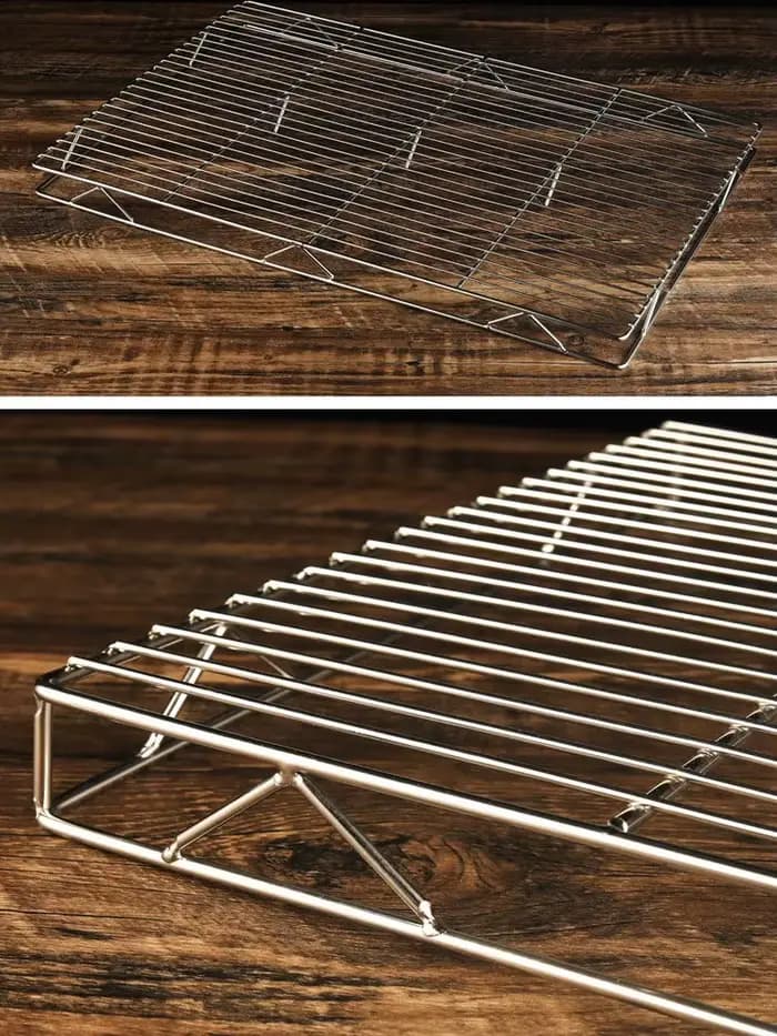 Grille de barbecue rectangulaire en acier inoxydable 304
