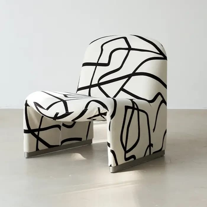 Fauteuil lounge scandinave Bauhaus