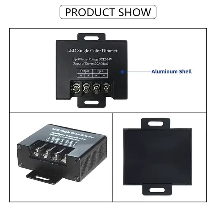 Contrôleur de variateur LED DC 12V 24V 20A 30A, 3/11 touches, télécommande sans fil RF pour bande lu