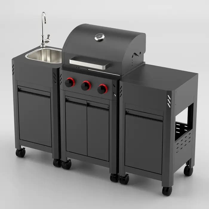 Gril de barbecue en acier inoxydable
