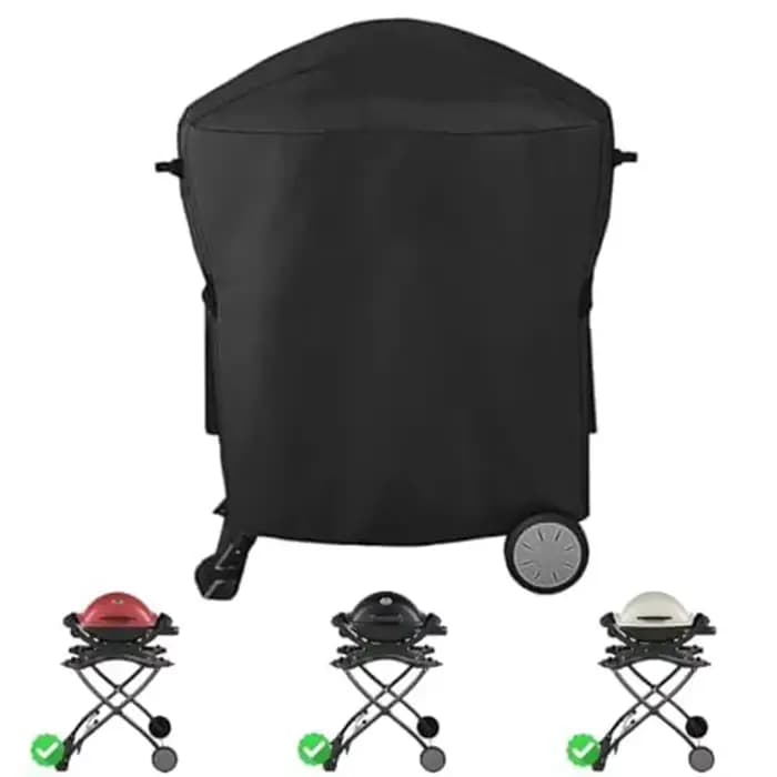 Protégez votre gril pour la série Weber Q1000 Q2000 contre l'eau et l'usure avec une housse en tissu