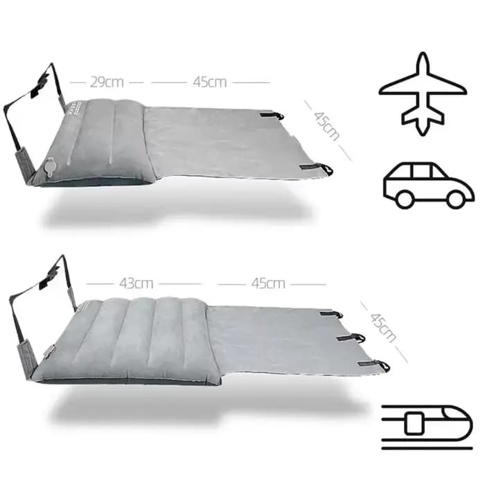 Hamac à repose-pieds réglable avec housse de siège d'oreiller gonflable, chaise pivotante, chaise d'