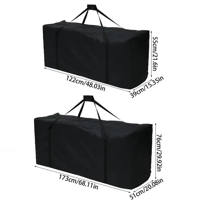Sac de rangement pour meubles de jardin, multifonction, extérieur, étanche, sacs de rangement pour arbres de noël, organisateur de siège à coussin robuste