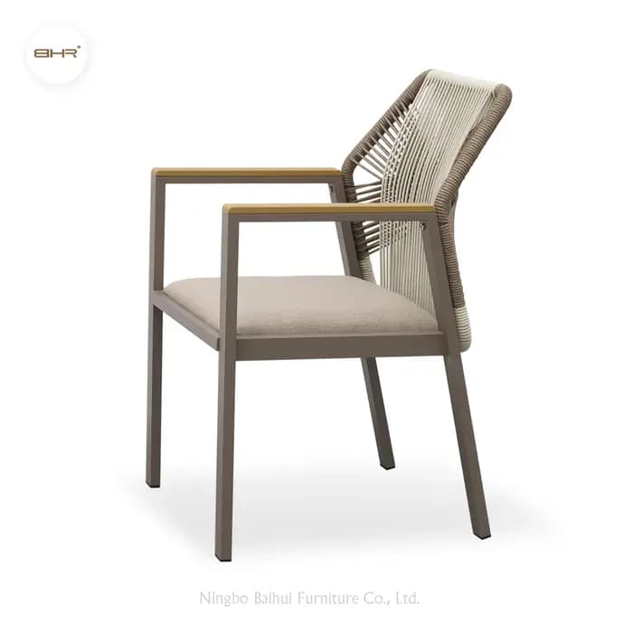 BHR extérieur jardin cour chaise mobilier d'extérieur en métal moderne