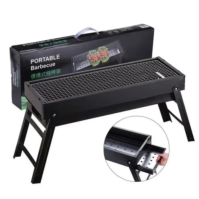 Nouveau Grand Barbecue Pliant Portable au Charbon de Bois pour Camping et Pique-nique en Extérieur – Four