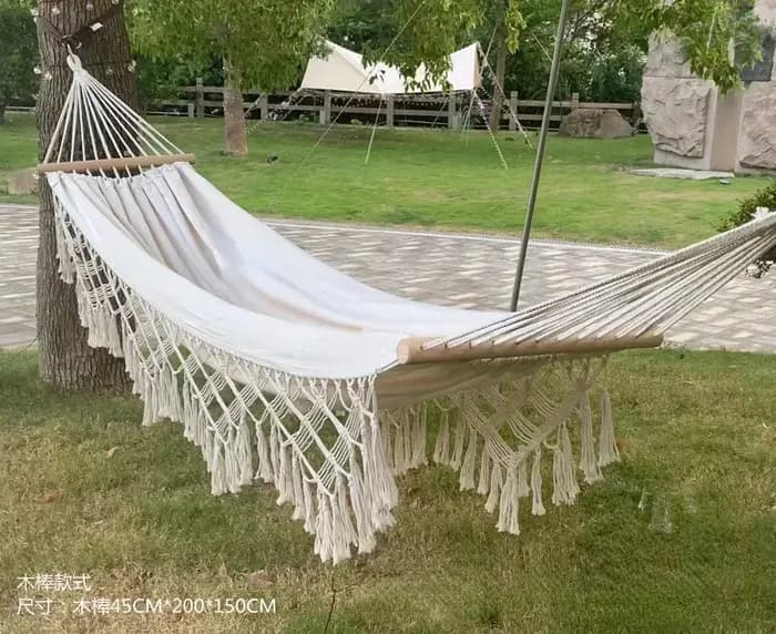 Hamac en toile pour camping en plein air