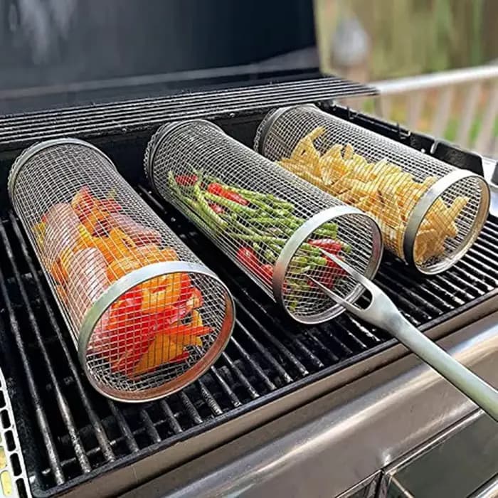 Panier de barbecue roulant-le plus grand panier à griller jamais