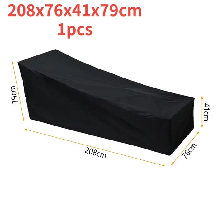 Juste de protection imperméable pour chaise longue de jardin, couverture pour chaise longue, fauteui