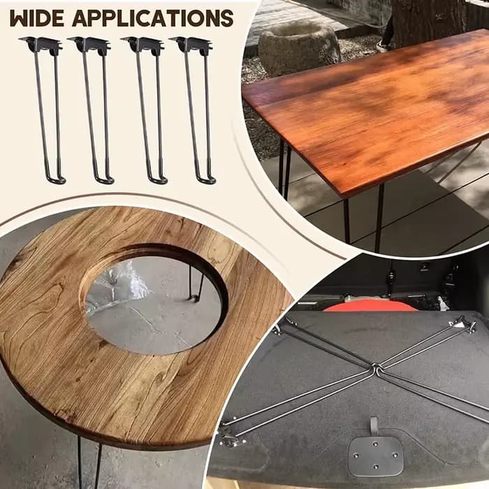 1 pièces pieds de Table pliants ensemble de pieds de Table en métal meubles pliants pliable ordinate