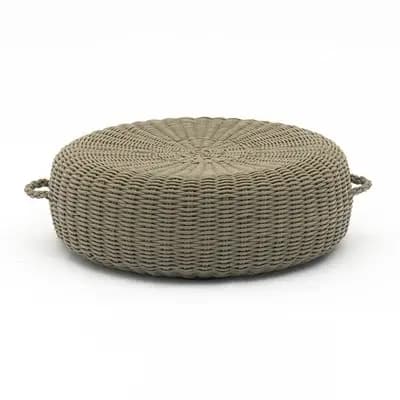 Corde tissé Tatami coussin chaise longue meubles d'extérieur nordiques rotin