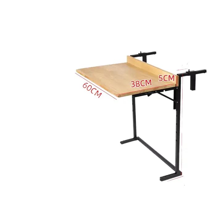 Table de Bar pliable en bois de teck, comptoir de petit déjeuner suspendu, garde-corps robuste pour