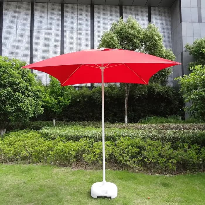 Parapluie carré en polyester anti-UV pour l'extérieur