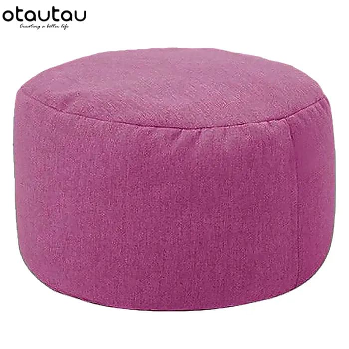 OTAUTAU Chaise de pouf en lin avec remplissage