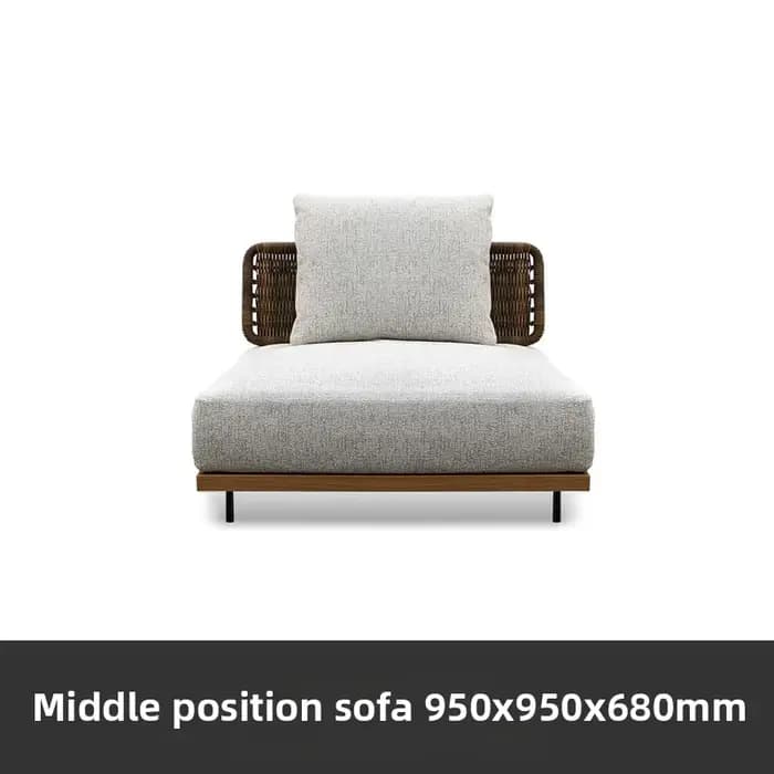 Combinaison de meubles de jardin en teck