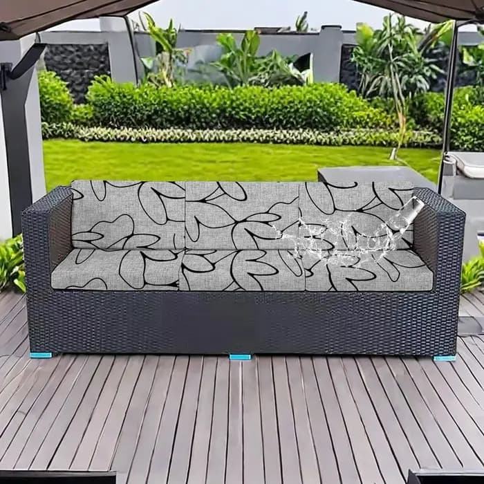 Housse de protection imperméable et anti-poussière pour coussin de canapé d'extérieur, idéale pour chaise en rotin, mobilier de patio, jardin et cour.