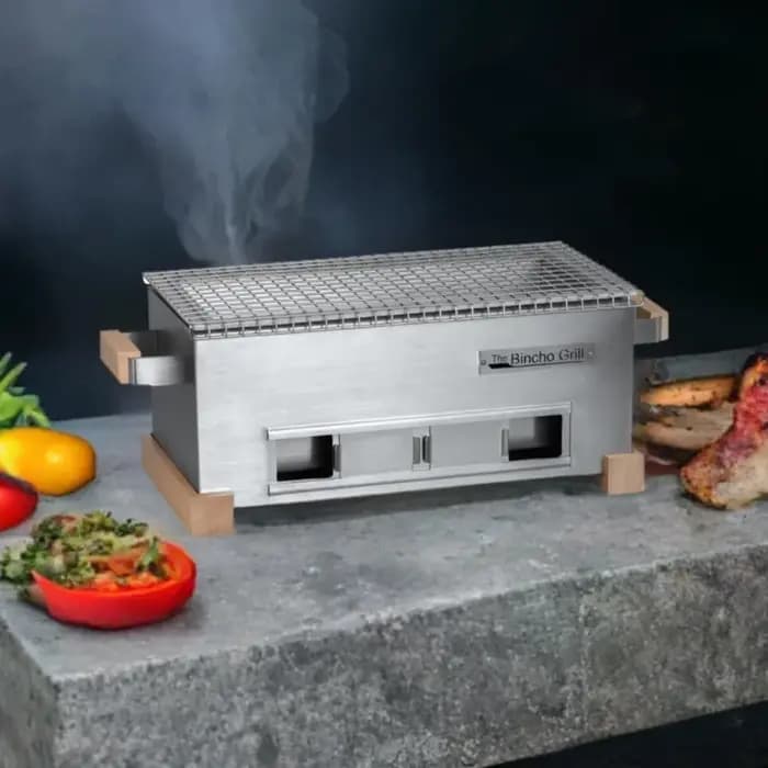 HOME.MG-168 Mini Grill Yakitori – BBQ Hibachi au charbon de bois de table de style japonais – Grill