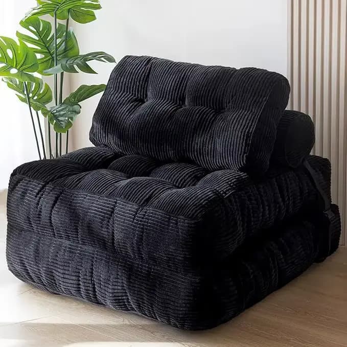 Canapé-lit pliant convertible avec oreiller, matelas pliable, canapé multifonction, canapé de salon