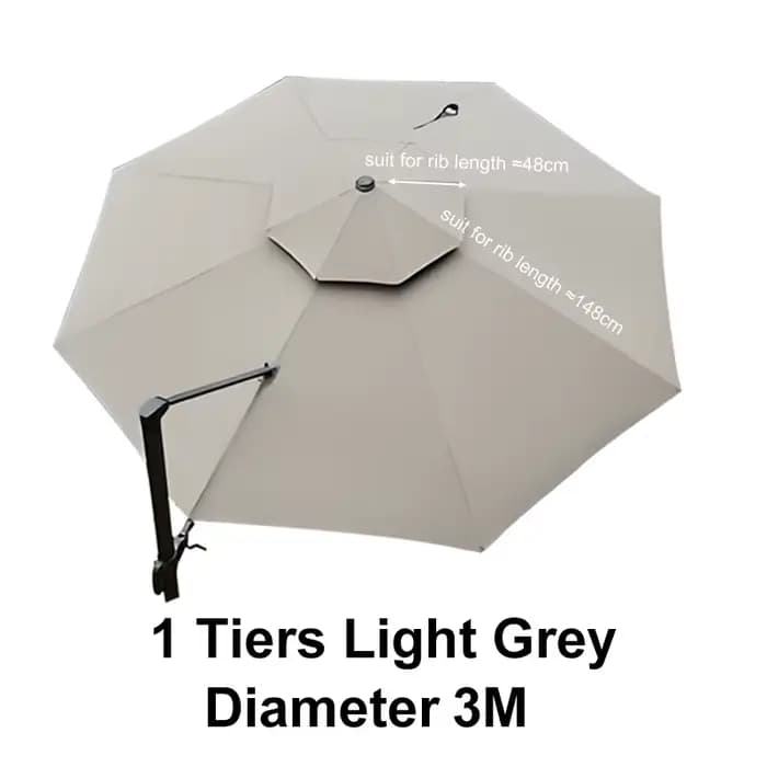 Tissu de rechange pour parasol romain 3M/3.5M, housse imperméable pour parasol d'extérieur d'été, pr