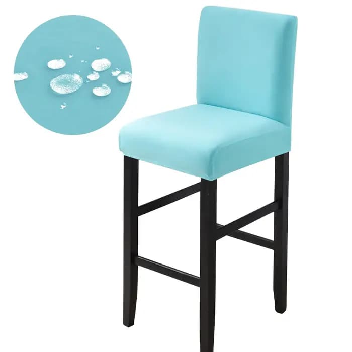 Housses de chaise à dossier court imperméables