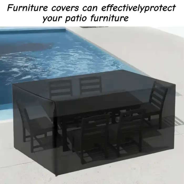 Housse de protection pour meubles de jardin en tissu Oxford