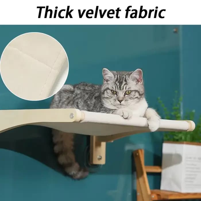 Hamac mural pliable pour chat