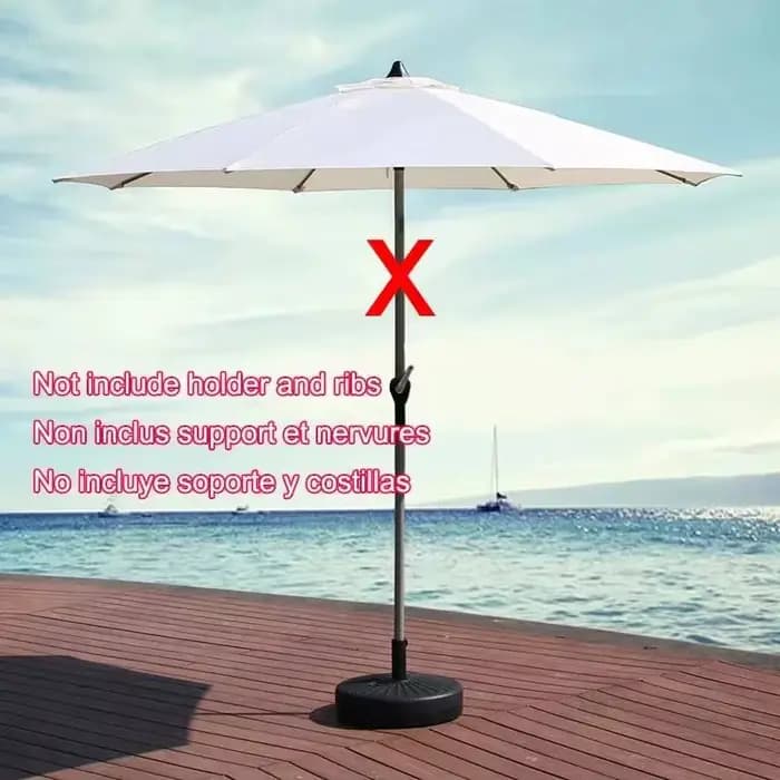 Tissu de rechange pour parasol de jardin extérieur
