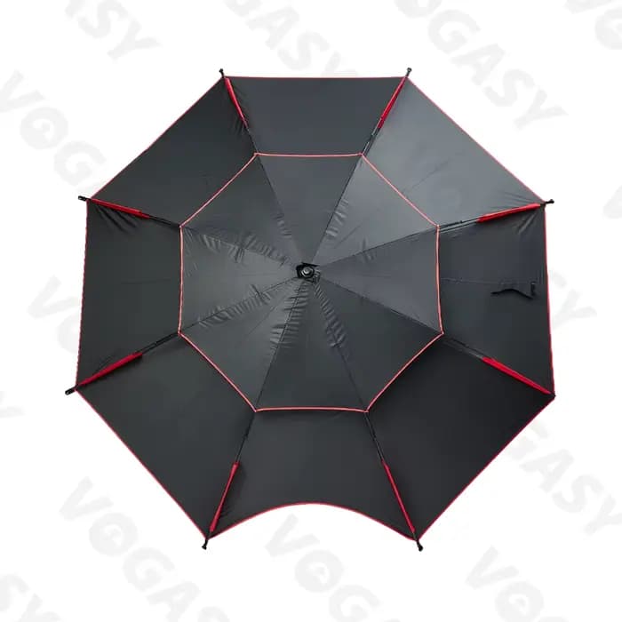 Parasol coupe-vent à double couche pour la plage et la pêche