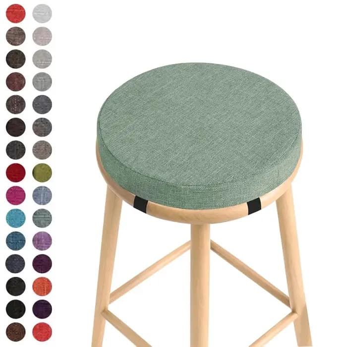 Coussin de siège de chaise rond avec boucles pour salle à manger, coussins 30x30cm pour cuisine, coussins de siège personnalisés pour maison, jardin, Bar, hôtel