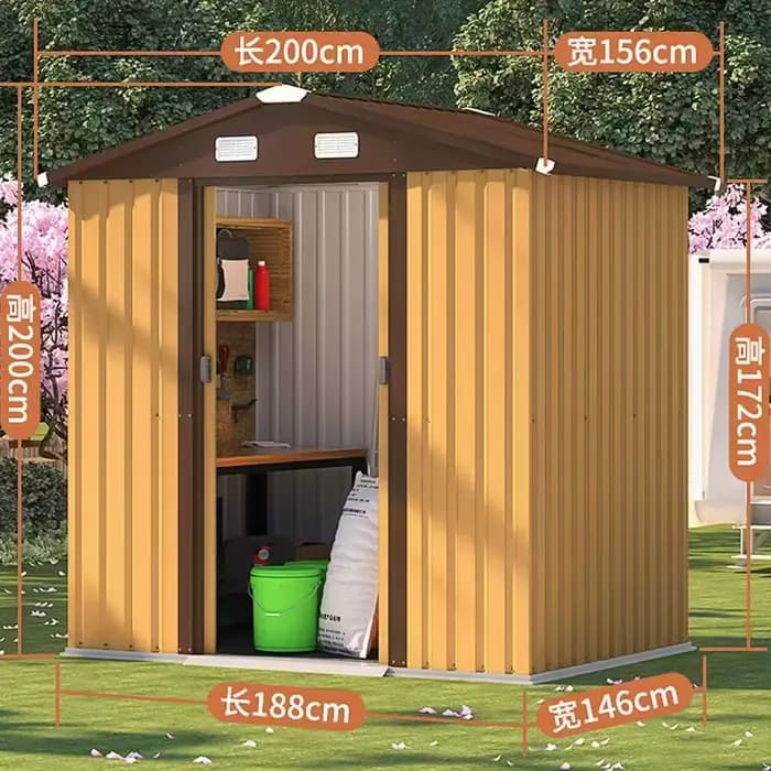 Abri de rangement extérieur, salle d'outils de jardin étanche, pièce Simple Mobile, salle utilitaire d'arrière-cour