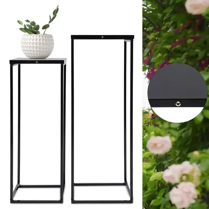 Support pour plantes noir