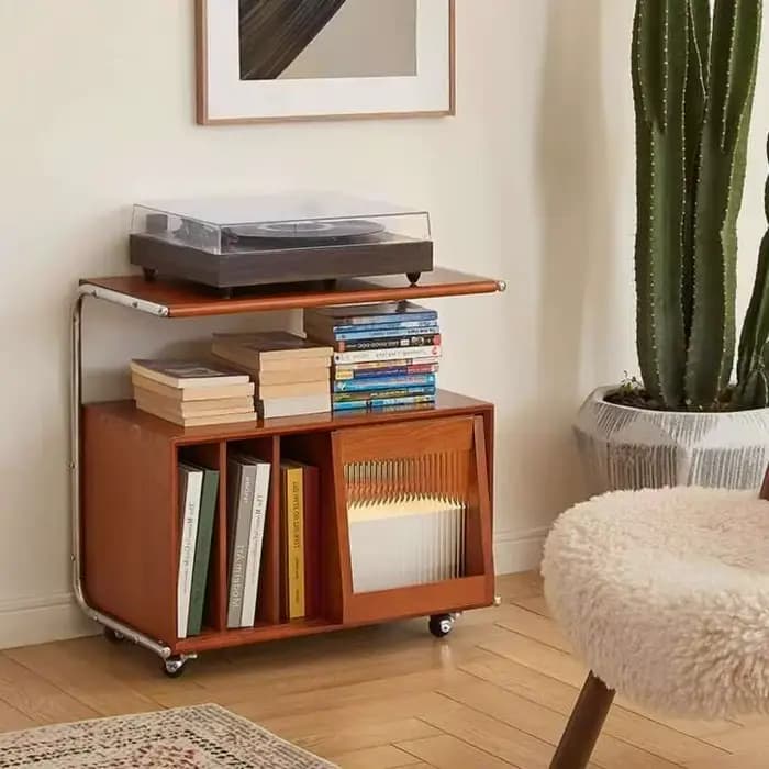 Bois massif salon canapé rangement Table d'appoint étude Magazine rangement bibliothèque chambre arm