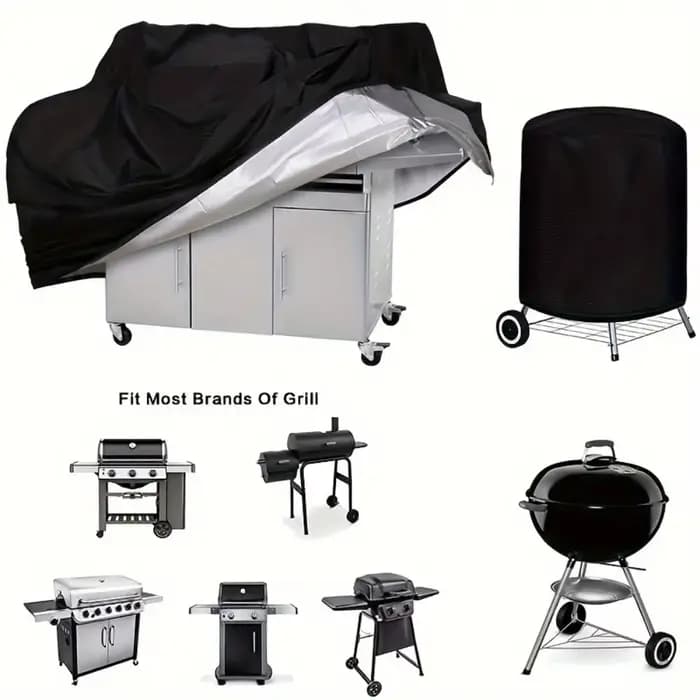 Couvercle ventilé pour poêle de barbecue extérieur – Imperméable et anti-poussière, adapté aux grilles à gaz et au charbon de bois, couvercle pour poêle de barbecue