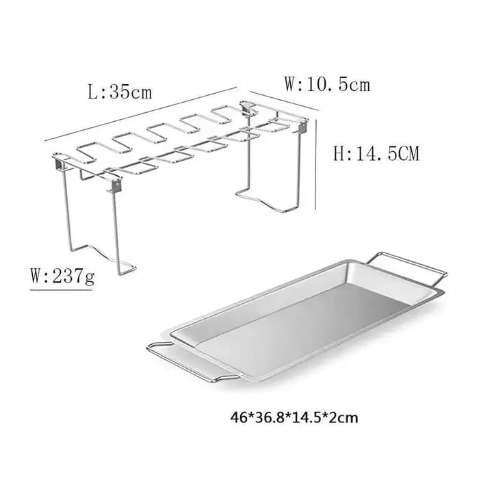 Support de rôtissoire Vertical pour four à fumeur de gril