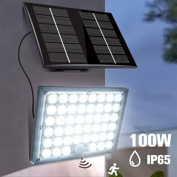 Projecteur LED solaire extérieur étanche projecteur sécurité capteur de mouvement 3 Mode applique mu