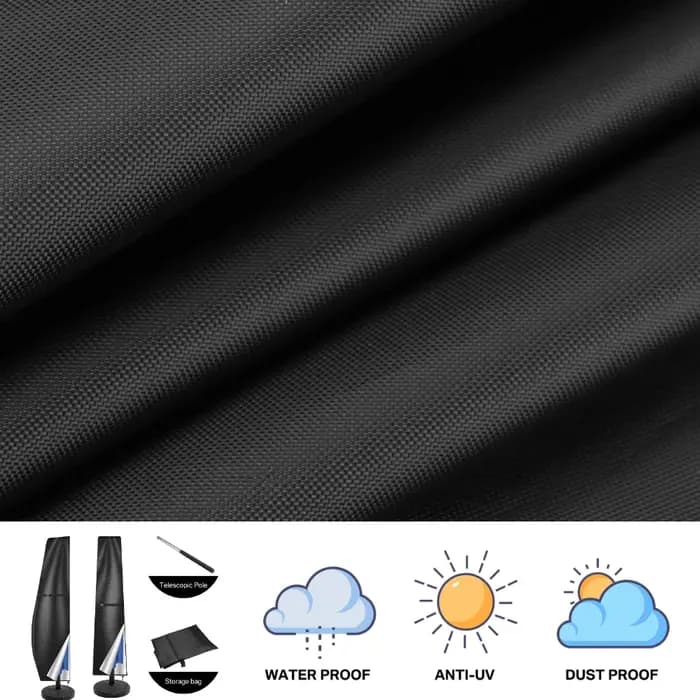 Housse de parasol de patio imperméable pour extérieur